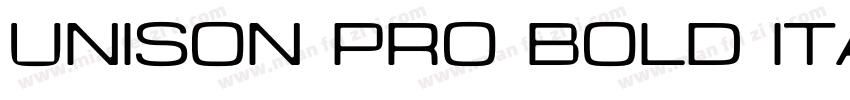 Unison Pro Bold Italic字体转换
